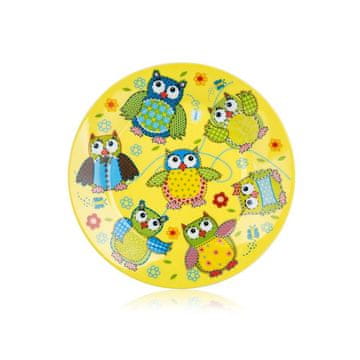 Banquet Otroški desertni krožnik OWLS 20 cm, komplet 6 kosov