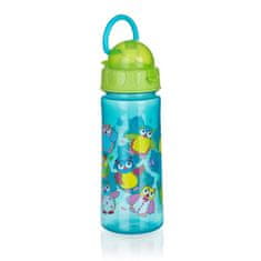 Banquet Plastična steklenica OWLS Green 500 ml, komplet 4 kosov