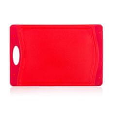 Plastična deska za rezanje DUO Red 29 x 19,5 x 0,85 cm, komplet 4 kosov