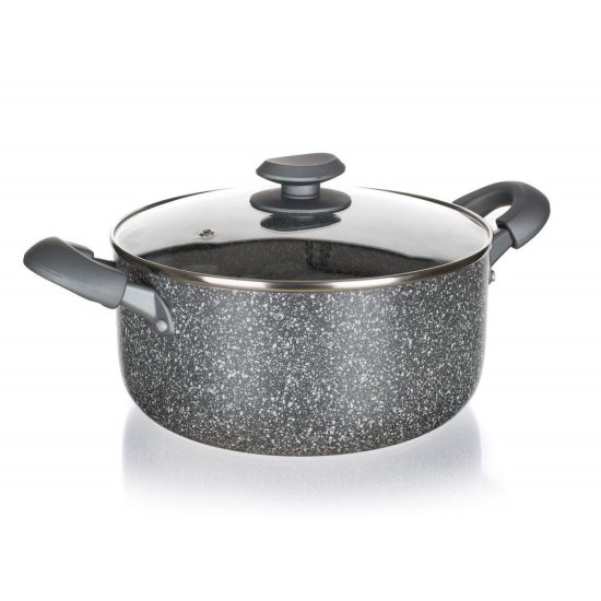 Banquet Lonec s površino GRANITE PR 24 x 11 cm, s steklenim pokrovom, komplet 2