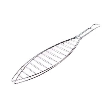 Happy Green Rešetka za žar za ribe BBQ 30 x 10,5 x 42 cm, komplet 4 kosov