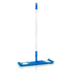 BRILANZ Ploski šenil mop s teleskopsko palico 120 cm, temno modra barva, komplet 3 kosov