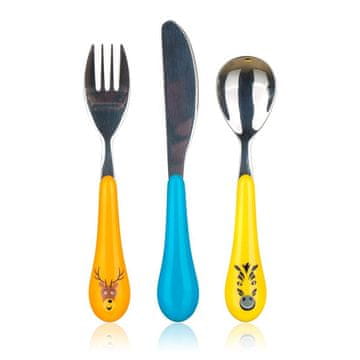 Banquet Komplet otroškega jedilnega pribora ZOO, 3 kosi, set 4