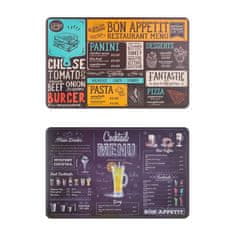 Banquet Plastični podstavki MENU 43 x 28 cm, komplet 12 kosov