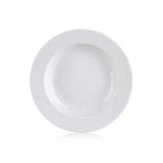 Banquet Globok porcelanski krožnik LORETTA 22 cm, komplet 6 kosov