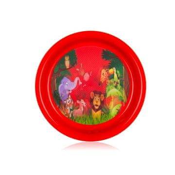 Banquet Plastični krožnik ZOO 19,5 cm, komplet 12 kosov