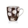 Keramični vrč CAPPUCCINO 240 ml, rjav, komplet 6 kosov