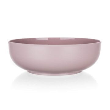 Banquet Plastična okrogla posoda CULINARIA 1,5 l, roza, komplet 12 kosov