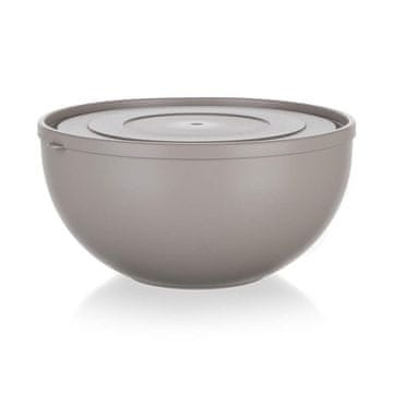 Banquet Plastična posoda s pokrovom CULINARIA premer 24,7 cm 4 l, Latte, komplet 6 kosov