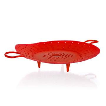 Banquet Silikonski parnik CULINARIA Red 21,5 cm, komplet 4 kosov