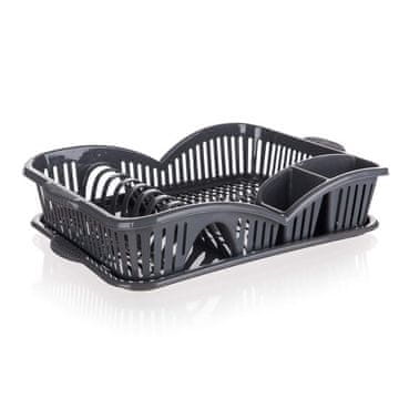 Banquet Plastični odcejalnik za posodo myKITCHEN 45 x 31 x 8cm, antracit