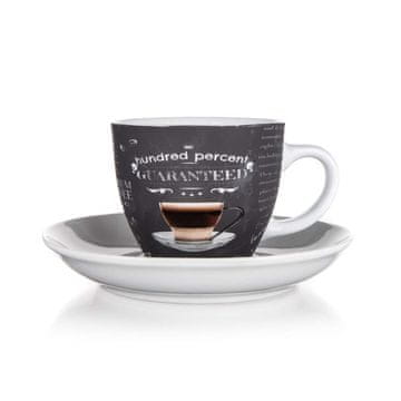 Banquet Skodelica in krožnik 100 PERCENT 190 ml, komplet 6 kosov