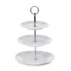 Banquet Stojalo za sladkarije iz porcelana BAROCCO, 3 nivoji