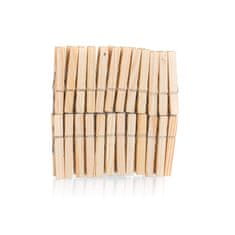 BRILANZ Garnitura lesenih žebljičkov za oblačila ECONOMY, 24 kosov, komplet 18 kosov