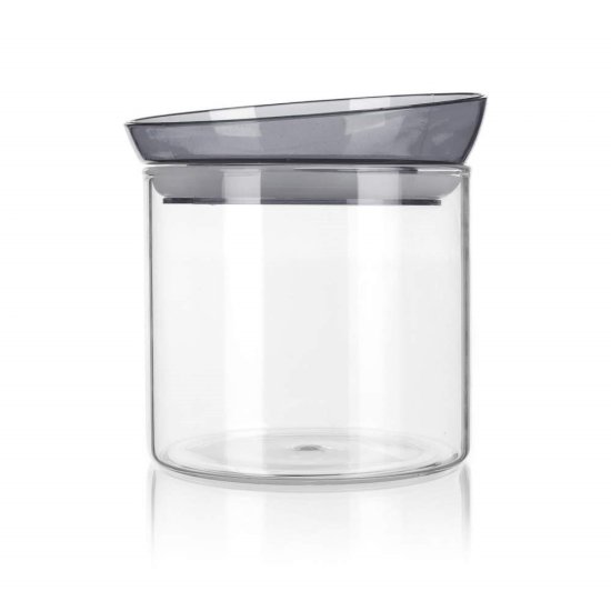 Banquet Stekleni kozarec MABEL 650 ml, siv, komplet 8 kosov