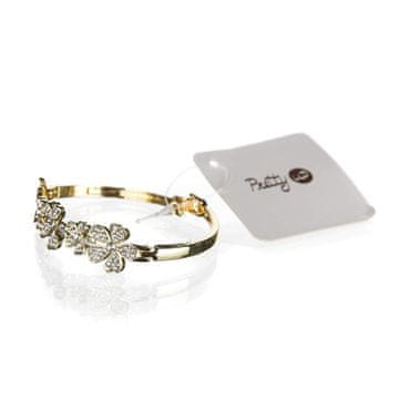 Pretty up  PRETTY UP Zapestnica 6 cm, cvetje s kristali