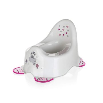 keeeper Otroški lonček CAT iz nedrseče plastike, BELI