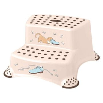 keeeper DOG stolček, dvostopenjski, 40x37x21cm, protidrsna plastika, BÉŽ