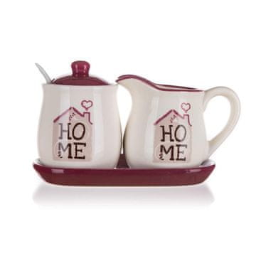 Banquet Komplet vrčev za mleko s sladkorno skledo HOME Coll., 4 kosi, OK