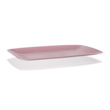 Banquet Servirni pladenj kvadratni 33 x 18 x 2 cm, roza, komplet 8 kosov