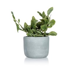 HOME DECOR DOM DEKOR Umetno cvetje v betonskem loncu GREENERY 18 x 20 cm