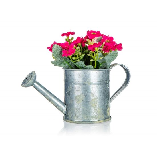 HOME DECOR DOM DEKOR Umetno cvetje v kovinskem lončku MILAN FLOWERS 14 x 15 cm