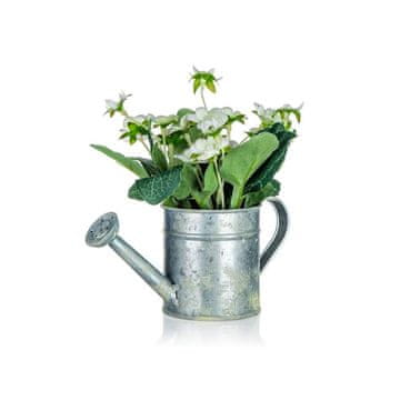 HOME DECOR DOM DEKOR Umetno cvetje v kovinskem lončku BEGONIA 17 x 15 cm