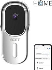iGET HOME Doorbell DS1 White - WiFi baterijski video zvonec, FullHD + !!! Brezplačni zvočnik CHS1 !!!