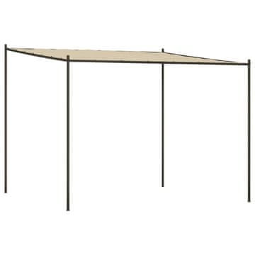 Vidaxl Paviljon bež 3x3 m 180 g/m² blago in jeklo