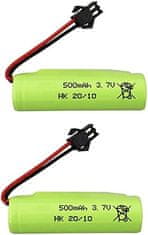 YUNIQUE GREEN-CLEAN 2pcs 3.7V 500mah litijska baterija za DE35 DE38 DE40 DE50 TB202 TB201 TM201 TM202 TC141 DE44 DE55 TS201 TD202 TD161 Double Face Roll Stunt RC Car Kids Toy