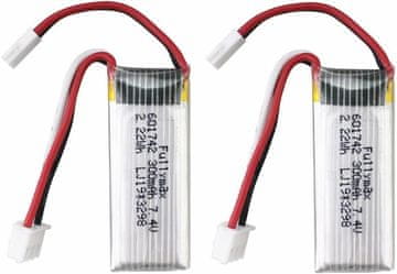 YUNIQUE GREEN-CLEAN 2pcs 7.4V 300mAh Visoke hitrosti Litij baterije za WLToys F959 F959S XK A600 A700 A800 A430 RC Airplane Model polnilne baterije za fiksno krilno jadralno letalo