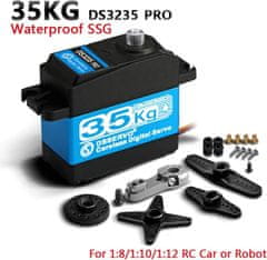 YUNIQUE GREEN-CLEAN DS3235 PRO 7.4V 35KG Jedrni digitalni servomotor z 18T kamero za robotski model tovornjaka Baja Car 1/10 (180 stopinj)