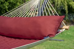 Potenza Vrtna viseča mreža z blazino, s polnilom PANAMA 210×140 cm, rdeča