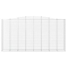 Vidaxl Obokane gabion košare 25kosov 400x50x200/220cm pocinkano železo