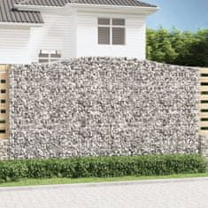 Vidaxl Obokane gabion košare 25 kosa 400x50x220/240cm pocinkano železo