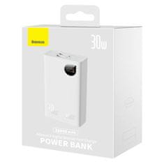 BASEUS Powerbank Adaman 2, 20000 mAh, 30 W, 3xUSB, USB-C (bela)