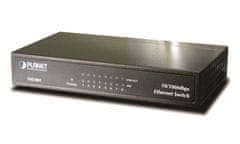 Planet FSD-803 stikalo 8x10/100Base-TX, 10", kovinsko, namizno, brez ventilatorja