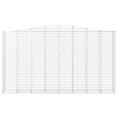 Vidaxl Obokane gabion košare 25 kosa 400x50x220/240cm pocinkano železo