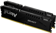 Kingston Fury Beast pomnilnik (RAM), 16GB (2x8GB), 6000MT/s, DDR5, CL36, EXPO (KF560C36BBEK2-16)