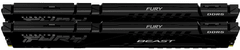 Kingston Fury Beast pomnilnik (RAM), 32GB (2x16GB), 5200MT/s, DDR5, CL36, EXPO (KF552C36BBEK2-32)