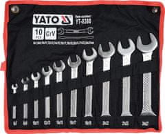 YATO Komplet 10 ploščatih ključev 6 - 27 mm