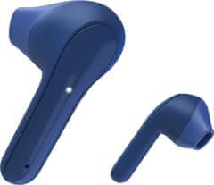 Hama brezžične slušalke + mikrofon Freedom Light/ TWS/ BT/ 102 dB/ pips/ polnilno ohišje/ modra