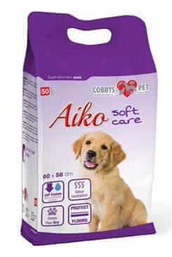 Vpojna blazinica za pse Aiko Soft Care 60x58cm 50 kosov