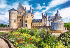Trefl 2v1 puzzle set Grad Sully-sur-Loire, Francija 1500 kosov z lepilom