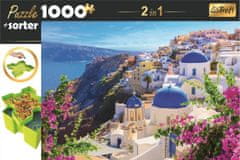 Trefl Sestavljanka s sorterjem 2v1 Santorini, Grčija 1000 kosov