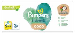 Pampers Harmonie Coco vlažilni robčki, 9 x 44 kosov