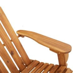 Vidaxl Vrtna klop adirondack z blazinami 126 cm trden akacijev les