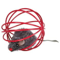 Trixie Hračka kovové míčky s myší 6 cm 24 ks