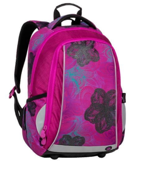 Bagmaster Torba Študentski nahrbtnik MARK 20 A PINK/BLUE/TURQUOISE