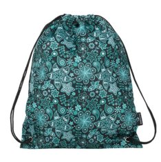 Bagmaster Dekliška šolska torba za copate ali športne copate ALFA 9 B BLACK/TURQUOISE